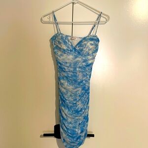 Beautiful cloud like blue mini dress